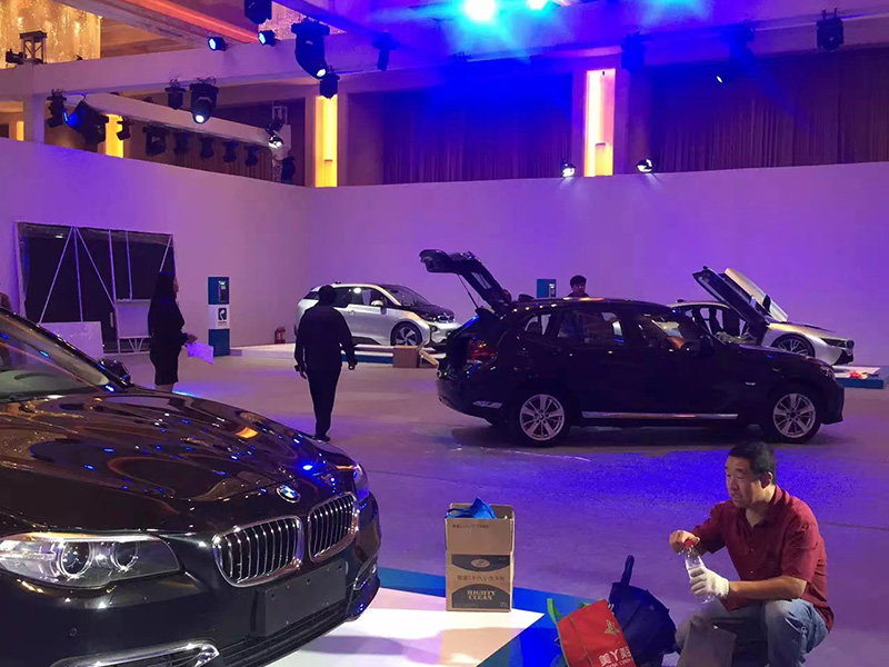 In 2015, in the International Diaoyutai State Guesthouse, SCARCITY made car care for the BMW electric travel conference.